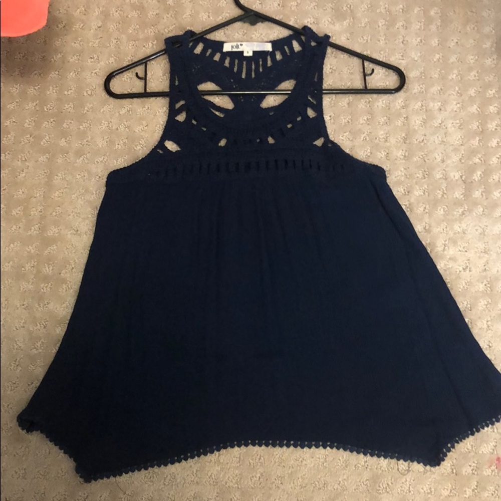 Jolt Navy Blue Tank Top